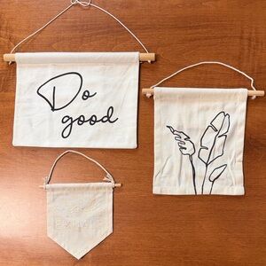 Inspirational Wall Hanging Set - Cream